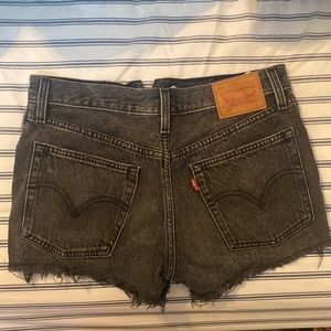 Levi’s 501 Black Cutoff Denim Shorts